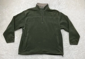 Ivy Crew Mens Size XXL 1/4 Zip Fleece Pullover Jacket Sweater Olive Green - Picture 1 of 8