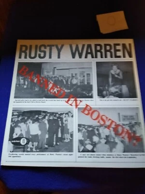Rusty Warren - Banned In Boston? - 1963 Jubilee JGM 2049 Vinyl Record Foto 1 de 4
