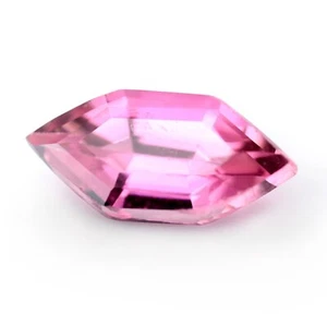 Certified 0.49ct Natural Unheated Pink Sapphire VVS Clarity Hexagon 7.6x3.6 mm - Picture 1 of 7