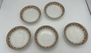 SET 5 SPLENDIDE CIOTOLE FRUTTA T&V LIMOGES Rosso, Giallo, Oro, Marrone - Foto 1 di 3