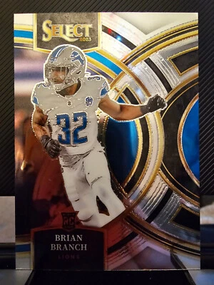 2023 Panini Select - Premier Level Brian Branch #135 (RC) - Image 1 of 2