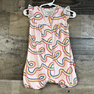 Magnetic Me Baby Girl Modal Clothes SZ 9-12M Ruffle Bubble Romper Adaptive - Picture 1 of 7