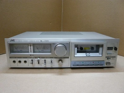 JVC KD-A5 Stereo Cassette Deck, Analog Meters, Tested with Service Manual - Image 1 of 4