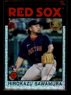 2021 Topps Update 1986 Topps Chrome #86C-46 Hirokazu Sawamura Boston Red Sox - Image 1 of 2