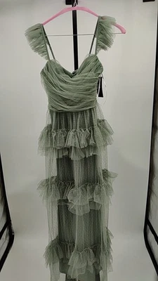 Vestido maxi verde feminino Lulus XS - Imagem 1 de 2