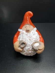 Jie Gantofta Schweden Keramik Weihnachtsmann Nikolaus Figur Weihnachten mit Etikett - Bild 1 von 8