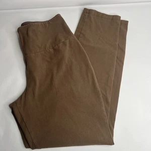 Women with Control Renee Greenstein Women's Pants M #110689 Yoga Pull On Brown - Picture 1 of 7