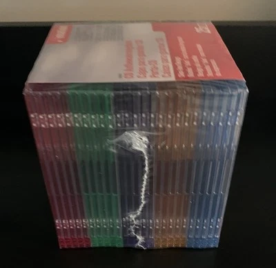 Jewel Cases Multicolor For CDs, DVDs, Video Games 25 Pack Sealed Slim Design - Image 1 of 4