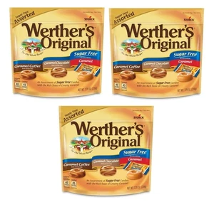 3er Pack Werther's Original zuckerfrei sortiert 7,7 Unzen - Bild 1 von 3