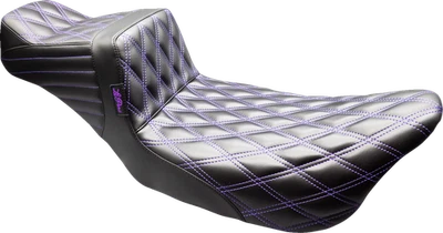 Asiento Le Pera Tailwhip Daddy piernas largas púrpura diamante para Harley Touring 2008-24 Foto 1 de 2