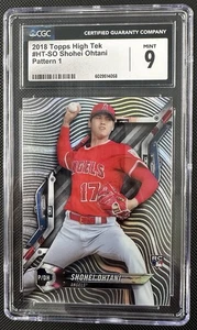 2018 Topps High Tek Rookie - Shohei Ohtani #HT-SO Pattern 1 - CGC 9 - Picture 1 of 2
