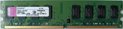 Memoria RAM DDR2 2GB Kingston KVR800D2N6/2G  - Immagine 1 di 2