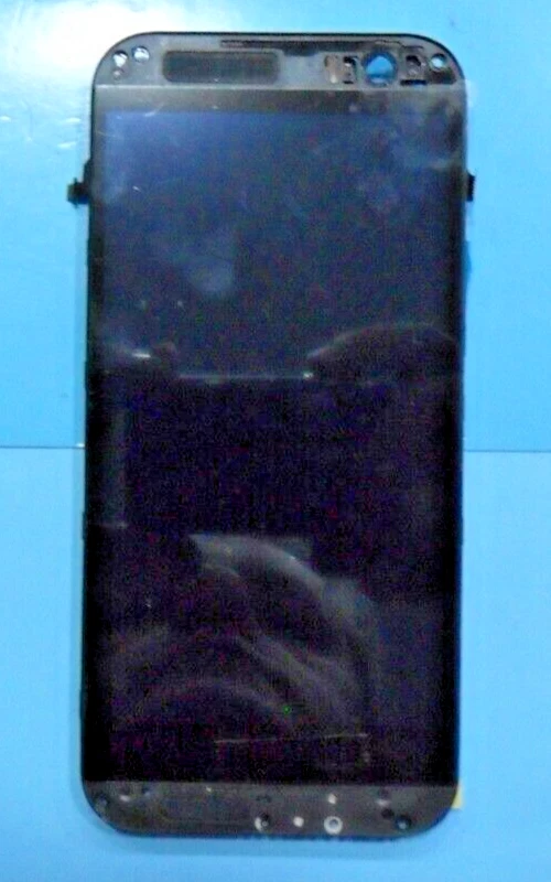 DISPLAY LCD +TOUCH SCREEN LCD VETRO + FRAME ORIGINALE HTC per ONE M8 NERO NUOVO - Immagine 1 di 2
