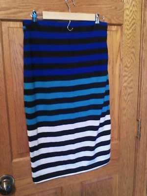 Wet Seal Women's Form Fitting Skirt Multi Color Striped Size XL - Image 1 of 3