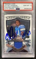 2007 CALVIN JOHNSON SIGNED AUTO BOWMAN STERING CHROME PATCH ROOKIE CARD PSA 10