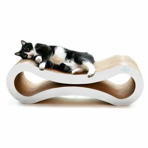 Cat Scratcher Infinity Lounge, White - Picture 1 of 4