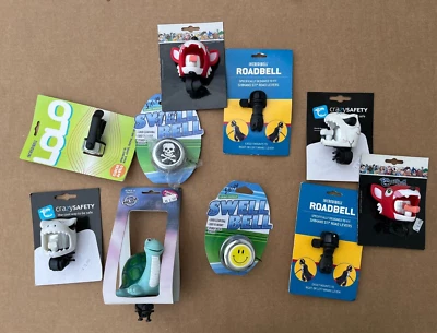 Ciclismo - Lote de 10 campanas y bocinas para bicicletas Foto 1 de 4