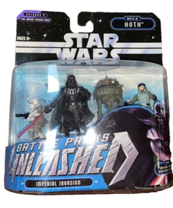 STAR WARS BATTLE PACK UNLEASHED IMPERIAL INVASION AT-AT DRIVER VADER PROBE DROID - Afbeelding 1 van 3