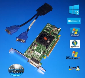 Dell Dimension 9100 9150 9200 E510 E520 E521 Tower Dual VGA Monitor Video Card - Picture 1 of 1