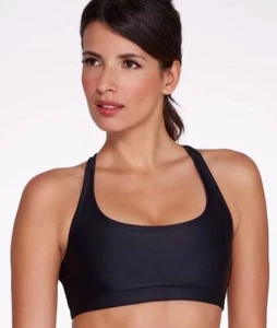 ONZIE CHIC RACERBACK SPORTS BRA, BLACK, M/L - Picture 1 of 1