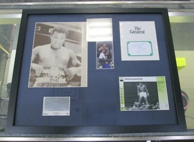 Muhammad Ali Framed Signed W/ Extras JSA Full Paper COA MUST SEE * - Image 1 of 4