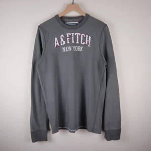 Camisa Abercrombie & Fitch Peso Pesado Manga Larga Gris Adulto Grande 21x29 - Imagen 1 de 24