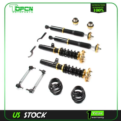 Coilovers Suspension Adj Height Shocks Kit For 2001-2005 BMW E46 320i 325i 330i Foto 1 de 4