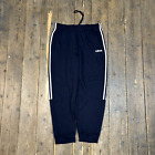 Adidas Joggers Mens Y2k Relaxed Fit Cotton Training Track Pants, Navy Blue, Xl