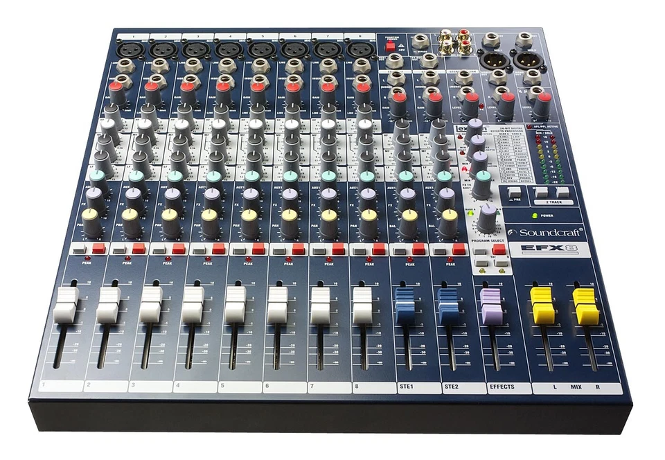 EFX8 Soundcraft - Mezcladores de audio profesionales - Léxico de bajo costo y alto rendimiento Foto 1 de 3