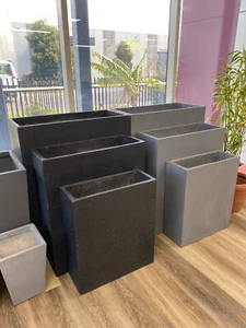LARGE DIVIDER TROUGH RECTANGULAR PLANTER BOX OUTDOOR - Picture 1 of 2