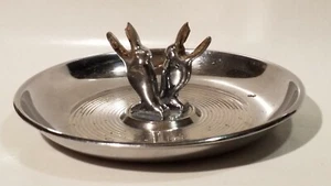 1940's Diecasters Inc USA "Pincherette" Ashtray W/ Pelicans Mid-Century Art Deco - Picture 1 of 7