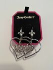 New Vintage Juicy Couture rhinestone drama earring YJRU6125 Heart Crown