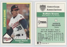 1990 CMC AAA Buffalo Bisons Green Backs Vincente Palacios Vicente Palacios #7