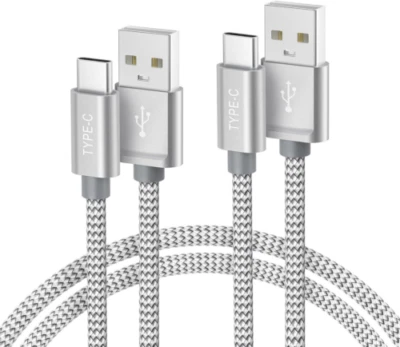 Basesailor iPhone 16 15 Pro Max Charger Cord,USB to USB C Cable 6.6FT, Silver - Image 1 of 4