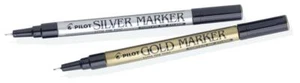 Marcador permanente Pilot Super Color SC-G punta extra fina dorado o plateado - Imagen 1 de 1
