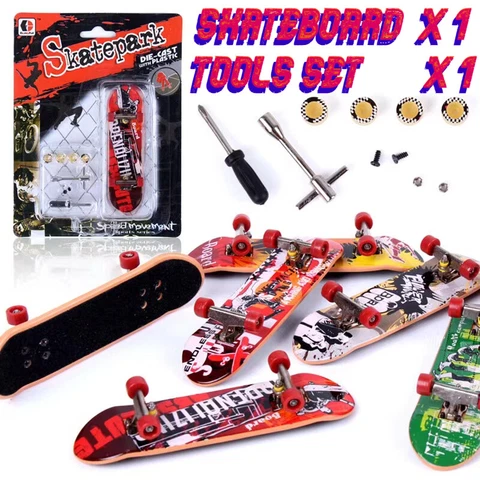 Alloy Pro Bearing Wheels Maple Mini Skateboards Stent Fingerboard Finger Toys Cover