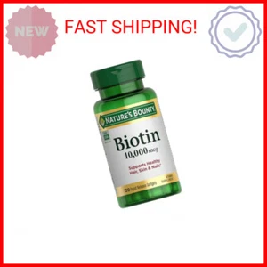 Nature's Bounty Biotin Hair Skin and Nails Vitamins, Supports Healthy Hair, Skin - Picture 1 of 2