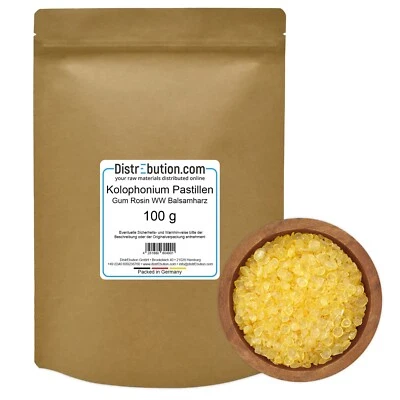 Kolophonium, Balsamharz 100g-25kg Gum Rosin, Flussmittel, Löten, Bogenharz Geige - Bild 1 von 4