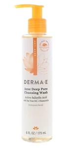 Derma E Very Clear Acne Deep Pore Cleanseing Wash  6 fl oz 175 ml - Picture 1 of 2