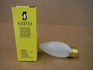 Satco Decorative Torpedo Bulb 25W 120V S3234 - Picture 1 of 2