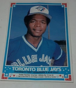 1985 O-PEE-CHEE Mini poster #16 Tony Fernandez Toronto blue Jays - Picture 1 of 3