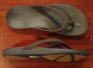 Olukai "Ohana" braune Damen-Flip-Flops Riemen-Strandsandalen Größe: 9M - Bild 1 von 11