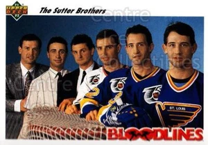1991-92 Upper Deck #645 Brian Sutter, Duane Sutter, Rich Sutter, Ron Sutter - Picture 1 of 1