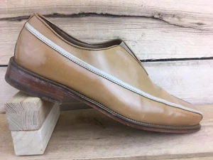 Fratelli Footwear Mens Shoe Sz 12 M Tan Leather Dress Loafer Bicycle Toe 8414-72 - Picture 1 of 11