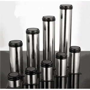 4x Adjustable Furniture Legs Stainless Steel 80-800mm Kitchen Cabinet Couch Sofa - Picture 1 of 19