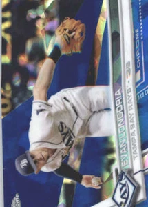 EVAN LONGORIA 2017 TOPPS CHROME SAPPHIRE EDITION #390 ONLY 250 MADE - Picture 1 of 2