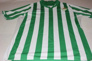 CAMISETA DE FUTBOL DEL REAL BETIS BALOMPIE DE MARCA MACRON TALLA L 54X78 - Picture 1 of 3