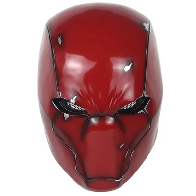 Red Hood Helmet Metallic Effect Cosplay Prop for Fans and Collectors - Image 1 of 4