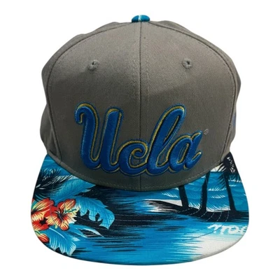 UCLA Bruins Top of the World NCAA Gris Sombrero Gorra Floral Palmera Ajustable Foto 1 de 4