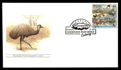 Mayfairstamps Australia 1987 Cooktown Oficina de Correos Centenario Emu Cubierta aau_88169 Foto 1 de 2